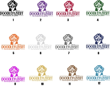 Preview: Aufkleber Bernedoodle "Doodlefiziert"