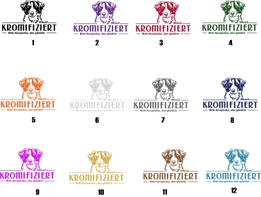 Preview: Aufkleber Kromfohrländer "Kromifiziert"