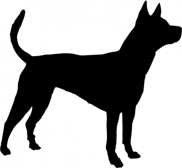 Autoaufkleber Thai Ridgeback stehend Silhouette