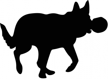 Autoaufkleber Deutscher Schäferhund Silhouette