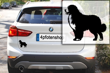 Preview: Autoaufkleber Berner Sennenhund stehend Silhouette