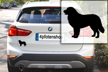 Preview: Autoaufkleber Maremmano stehend Silhouette
