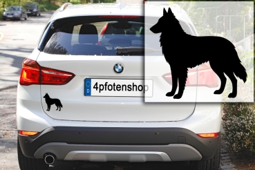 Preview: Autoaufkleber Tervueren stehend Silhouette