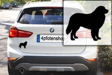 Preview: Autoaufkleber Pyrenäenberghund stehend Silhouette