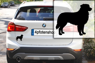 Preview: Autoaufkleber Australian Shepherd stehend Silhouette