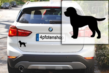 Preview: Autoaufkleber Lagotto Romagnolo stehend Silhouette