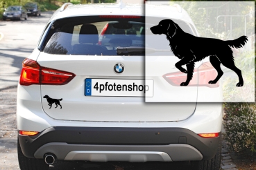 Preview: Autoaufkleber Münsterländer stehend Silhouette