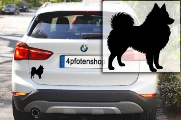Preview: Autoaufkleber Spitz stehend Silhouette