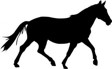 Aufkleber Pferd - Trakehner Silhouette