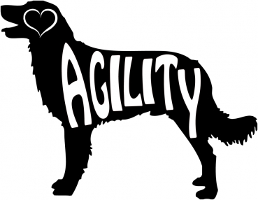 Autoaufkleber Münsterländer Agility Silhouette