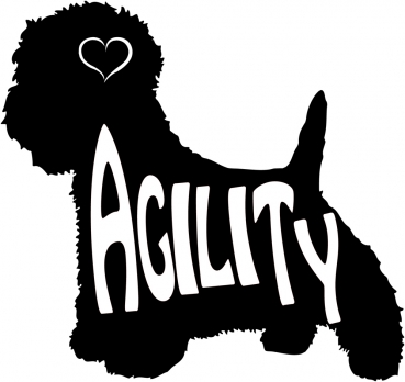 Autoaufkleber West Highland White Terrier Agility Silhouette