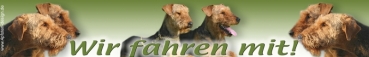 Aufkleber Airedale Terrier #1