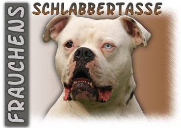 Fototasse American Bulldog Herrchen/Frauchen