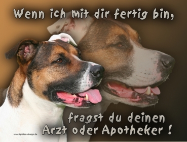 Hundewarnschild American Staffordshire Terrier #2