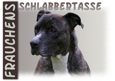 Fototasse American Staffordshire Terrier Herrchen/Frauchen