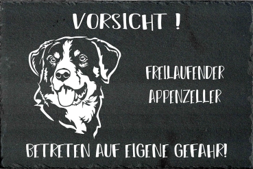 Schieferplatte Appenzeller Sennenhund