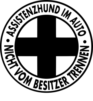 Aufkleber Assistenzhund - Support Dog - Guide Dog - Service Dog