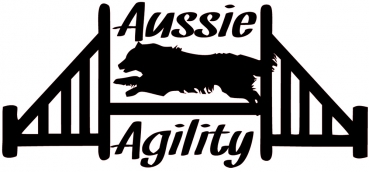 Autoaufkleber Agility Schriftzug "Aussie Agility"
