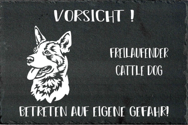 Schieferplatte Australian Cattle Dog