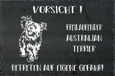 Schieferplatte Australian Terrier