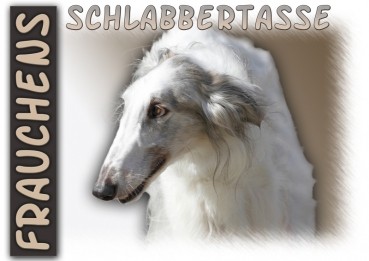 Fototasse Barsoi (Russischer  Windhund) Herrchen/Frauchen