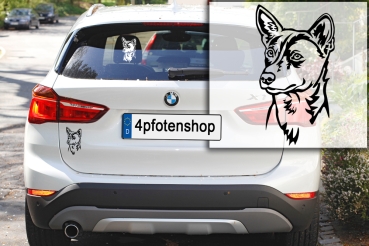 Autoaufkleber "Basenji" Kopf