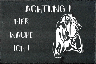 Schieferplatte Basset Hound