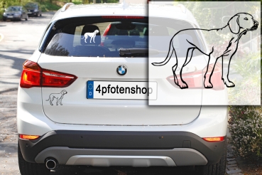 Autoaufkleber "Bayerischer Gebirgsschweißhund" Kontur