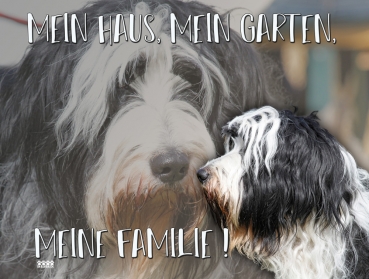 Hundewarnschild Bearded Collie #3