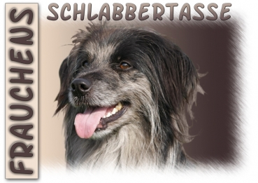 Fototasse Berger des Pyrénées (Pyrenäenschäferhund) Herrchen/Frauchen