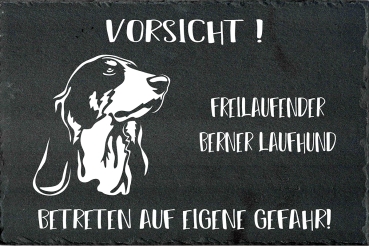 Schieferplatte Berner Laufhund