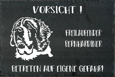 Preview: Schieferplatte Bernhardiner