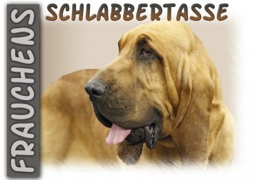 Fototasse Bloodhound (Bluthund) Herrchen/Frauchen