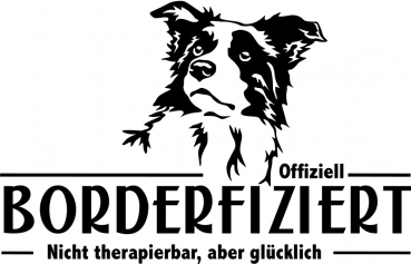 Aufkleber Border Collie "Borderfiziert"