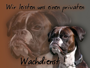 Hundewarnschild Boxer #5