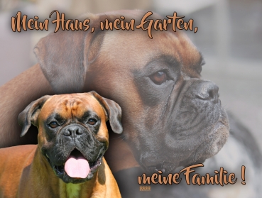 Hundewarnschild Boxer #7