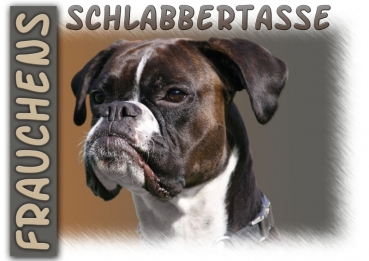 Fototasse Boxer Herrchen/Frauchen