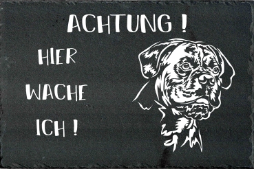 Schieferplatte Boxer