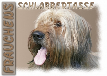 Fototasse Briard Herrchen/Frauchen