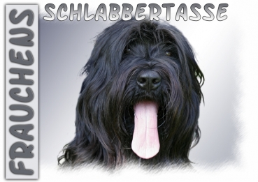 Fototasse Briard Herrchen/Frauchen