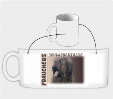 Fototasse Briard Herrchen/Frauchen