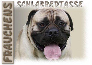 Fototasse Bullmastiff Herrchen/Frauchen