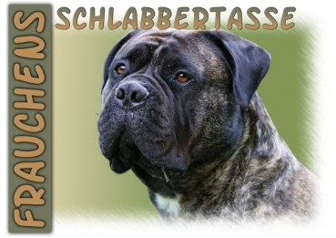 Fototasse Bullmastiff Herrchen/Frauchen