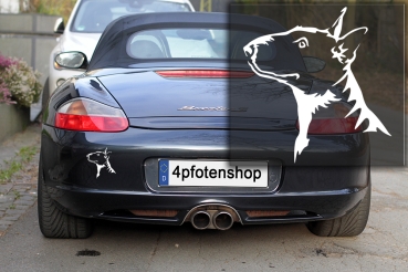 Autoaufkleber "Bullterrier" Kopf