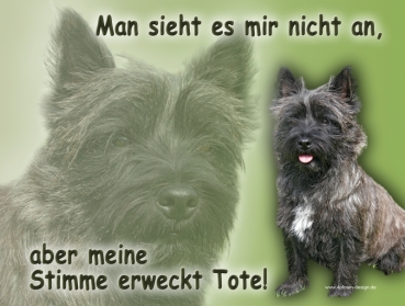 Hundewarnschild Cairn Terrier #1