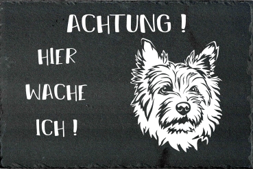 Schieferplatte Cairn Terrier