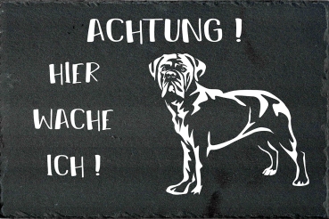 Schieferplatte Cane Corso