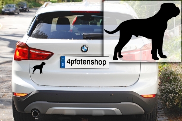 Autoaufkleber Cane Corso stehend Silhouette