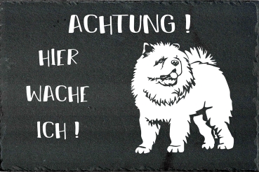 Schieferplatte Chow Chow