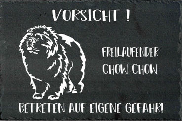 Schieferplatte Chow Chow